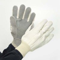 Cotton Chrome Leather Gloves