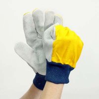 Cotton Chrome Leather Gloves