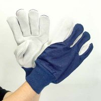 Cotton Chrome Leather Gloves