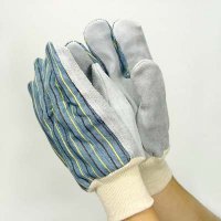 Cotton Chrome Leather Gloves